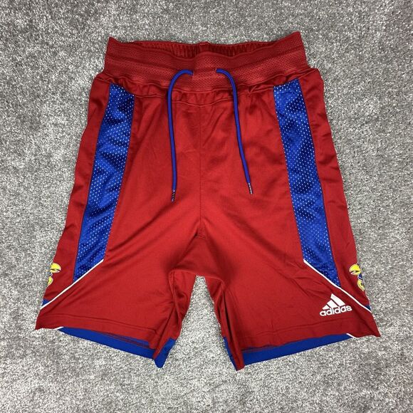 Adidas Other - Adidas Kansas Jayhawks Basketball Shorts Mens Medium Red Blue Activewear College